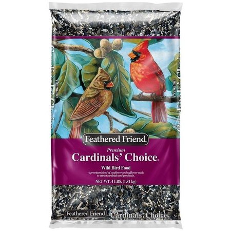 FEATHERED FRIEND Cardinal's Choice Series Wild Bird Food, Premium, 4 lb Bag 14173